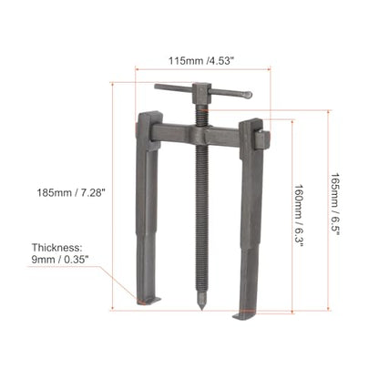 HARFINGTON 2-Jaw Gear Puller 6.5" High Carbon Steel Separate Lifting Device for Bearings - size: 6.5"