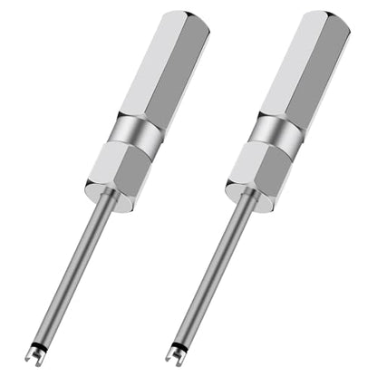 Linkstyle 2pcs Valve Core Removal Tool Set, Screwdriver Tire Valve Stem Core Remover Tool for Schrader Valves Cores