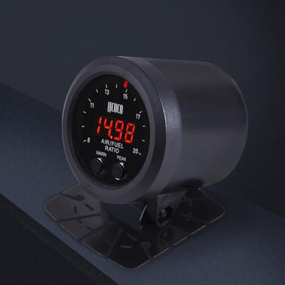 Universal Digital Wideband Air/Fuel Ratio AFR Gauge Kit - 2-1/16"(52mm) with Sensor and Controller Box-Wideband UEGO AFR O2 Oxygen Sensor Controller Gauge
