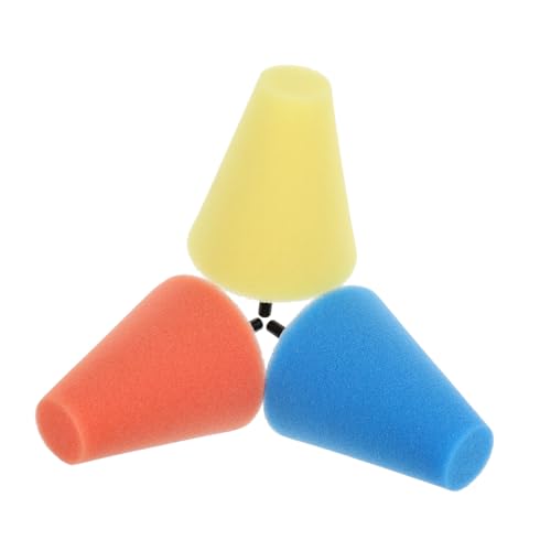 PRETYZOOM 3Pcs Auto Wheel Polishing Cone Set Buffing Pads for Car Wheel Compatible Drill for Detailing and Finishing