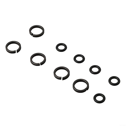 5 Sets Pneumatic Wrench Socket Retainer Rings with O-Rings for 3/8" 1/2" 3/4" 1" Air for Impact Wrenches, Metal Replacement Parts(3/8) - color: 3/8