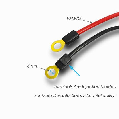 50A Heavy-Duty Jumper Cable, Automotive Booster Cables with Clip, Heavy-Duty Jumper Quick Connect Plug, Car, SUV, Truck Quick Connect Plug, (3m+1m) - size: Anderson connector and clip
