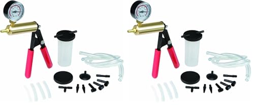 HFS (R 2 in 1 Brake Bleeder Kit Hand held Vacuum Pump Test Set for Automotive with Protected Case (Pack of 2) - size: 2 in 1 Brake Bleeder Kit (Pack of 2)