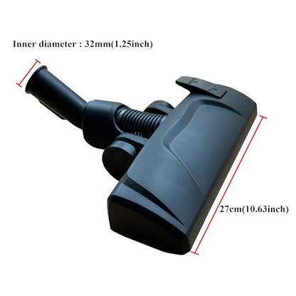 Replacement for Universal Vacuum Cleaner Floor Brush Head, 1 1/4" 32mm Vacuum Cleaner Parts Attachment Accessory Two Functions (for Floor&Carpet)