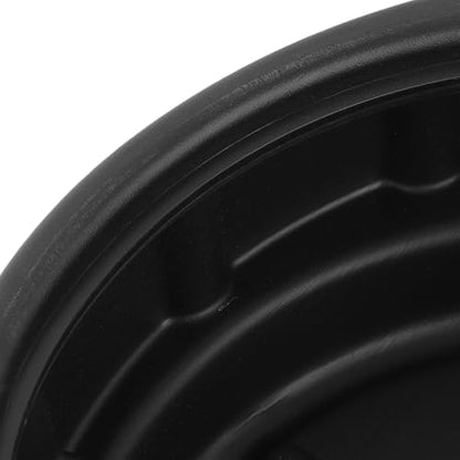 Spill Proof 10L Plastic Oil Drain Pan, Black Anti Splashing Motor Oil Catcher Pan for Home Work Shop, Lightweight and Easy to Handle