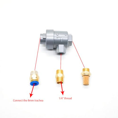 1pc Tyre Tire Changer Machine Part Bead Breaker Quick Release Relief Dump Valve with Connector（Metal Model）