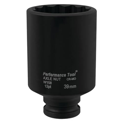 Performance Tool W158 39mm Toyota Axle Nut Socket - style: 39mm (Toyota)