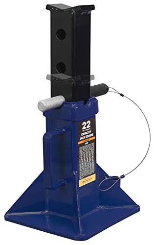 TCE 22 Ton (44,000 lb) Capacity Heavy Duty Steel Jack Stands, 2 Pack, T70072 , Blue - style: Normal