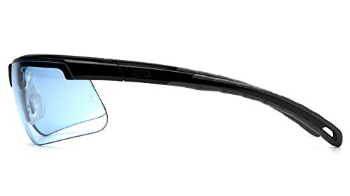 Pyramex Ever-Lite Lightweight Safety Glass Indoor/Outdoor Mirror Lens - color: Infinity Blue Lens/ Black Frame