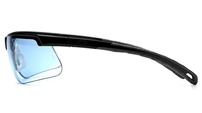 Pyramex Ever-Lite Lightweight Safety Glass Indoor/Outdoor Mirror Lens - color: Infinity Blue Lens/ Black Frame