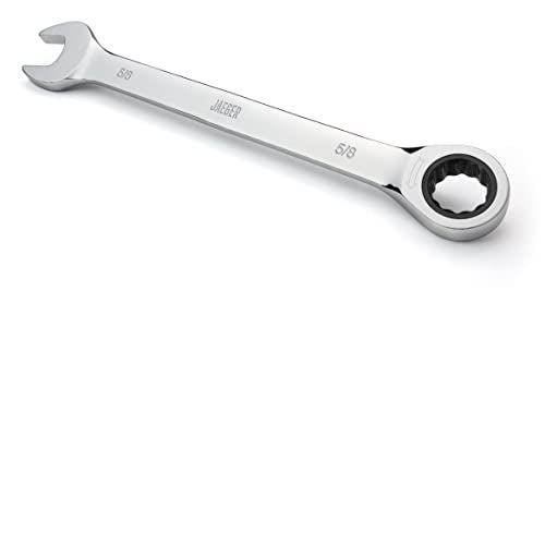 Jaeger 5/8 Inch Ratchet Wrench with 90-Tooth Ratcheting Precision and Hardened, Polished Steel for Projects with Tight Spaces - size: 5/8 Inch/SAE