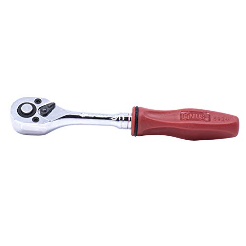 GENIUS TOOLS 280231P 1/4" Dr. Quick Release Reversible Ratchet