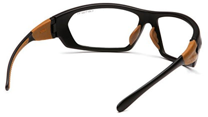 Carhartt Unisex Sandstone Bronze Lens - color: Clear Lens/ Black/Tan Frame