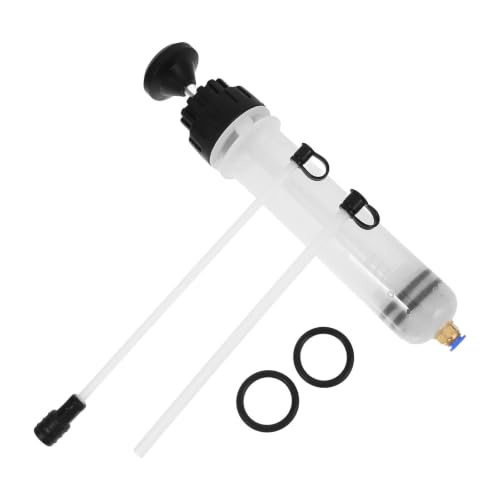 NUOBESTY 200cc Manual Fluid Extractor Pump for Engine Oil and Transmission Fluid Transfer, Portable and Spacesaving Oil Change Tool for Car Maintenance and Home Garages