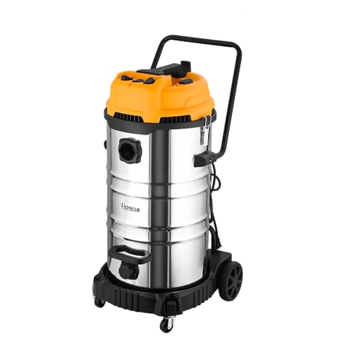 Hoteche 20 Gallon Wet Dry Vacuum Cleaner, Industrial Shop Vac with 5-Piece Accessories, Dual-Motor, Metal Tank, for Garage, Workshop, Basement Flood Cleanup - size: 20Gal