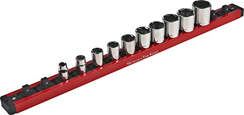 Mechanic's Time Savers Lock-A-Socket Tool Organizer: Magnetic Locking Socket Rack, 3/8" Drive Sockets - size: 3/8" Drive Sockets