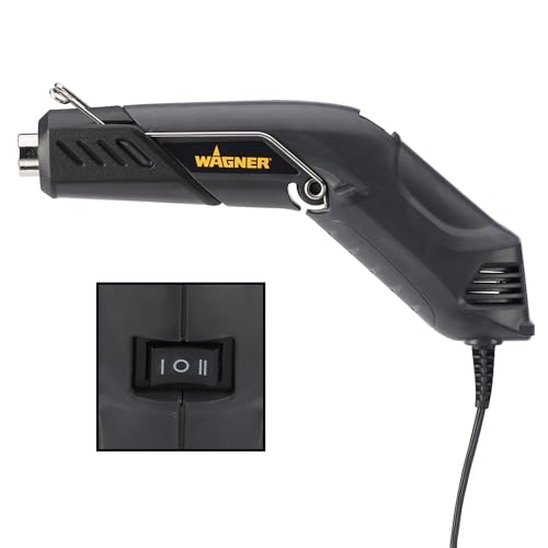 Wagner Spraytech 0503038 HT400 Heat Gun, Dual Temperature Hot Air Tool 680 and 450 Degrees, Shrink Tubing, Embossing, Craft Projects, Sticker Removal Heat Gun - size: HT400