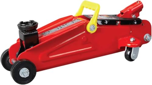 Big RED TAM83006 Torin Hydraulic Trolley Service/Floor Jack with Extra Saddle (Fits: SUVs and Extended Height Trucks), 3 Ton (6,000 lb) Capacity, Red - size: 3 Ton (6,000 lb) with extra saddle, style: Steel