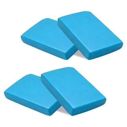 Sun Walker 4 PCS Car Clay Bars (4×180g), No Scratch Auto Detailing Cleaner with Washing & Adsorption Capacity, Universal Premium Glass Clay Bars Kit for SUV RV Truck, Car Accessories (Blue) - color: Blue