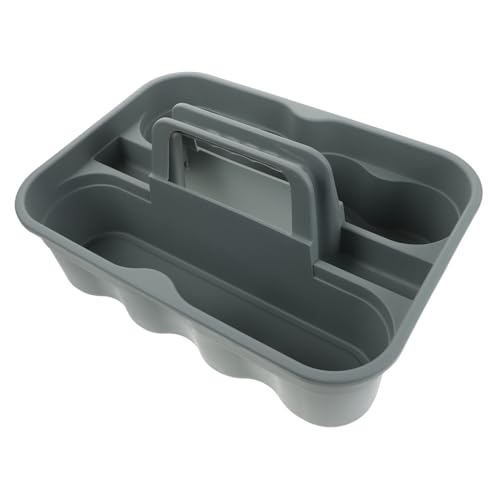 ULTECHNOVO Handheld Cleaning Tote Plastic Bin Storage Cleaning Supplies Organizer Car Detailing Tools Holder Portable Bathroom Tote