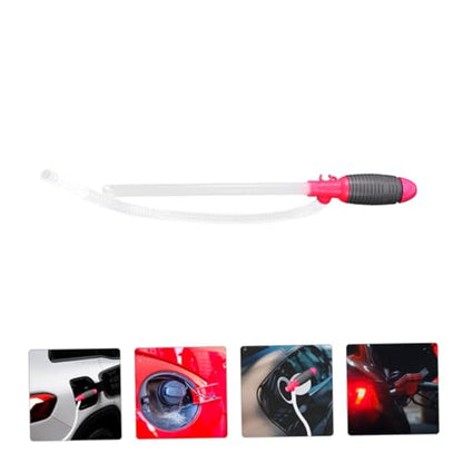 Alipis Manual Fuel Transfer Pump Kit 2-Piece Siphon Pump Hose Water Easy to Use for Automotive and Home Applications