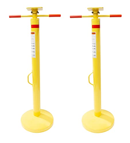 Mytee Products (2 Pack) Semi Trailer Stabilizing Jack Stand 50,000 Lbs Static Capacity