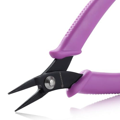 SPEEDWOX 5.5 Inches Mini Long-Nose Pliers Round Nose Smooth Jaw | Jewelry Making, Tweezer Nose, Needle Nose, Short-Nose, Flat Smooth Jaw Open and Close Jump Rings Beading Hobby Tools - size: 5.5" Round Nose