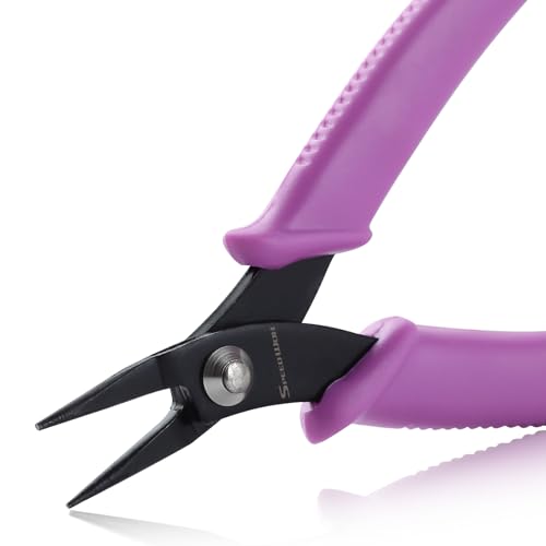 SPEEDWOX 5.5 Inches Mini Long-Nose Pliers Round Nose Smooth Jaw | Jewelry Making, Tweezer Nose, Needle Nose, Short-Nose, Flat Smooth Jaw Open and Close Jump Rings Beading Hobby Tools - size: 5.5" Round Nose