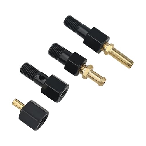 Diesel Fuel System Test Fitting Adapter Kit Compatible with 5.9L Cummins Diesel 9011 9012 9013 9014 – High-Pressure Fuel Pressure Test Adapter Set, Durable Brass Construction