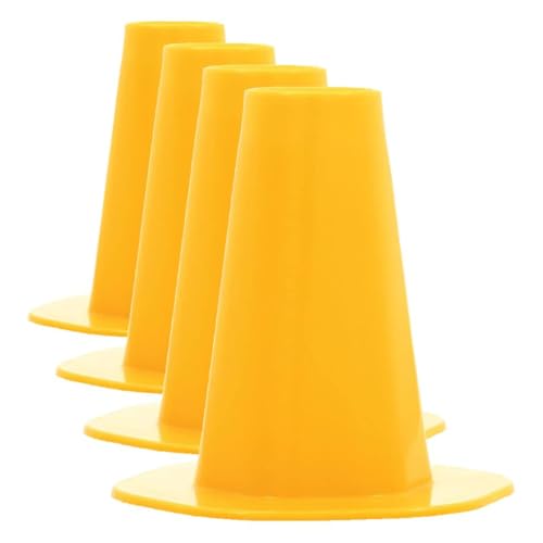Camco Trailer Tongue Jack Stand - 5,000 lb Weight Capacity - Measures 8-inches Tall with a 2 1/16-inch Recessed Dock - Yellow (44635) (Pack of 4) - size: (Pack of 4)
