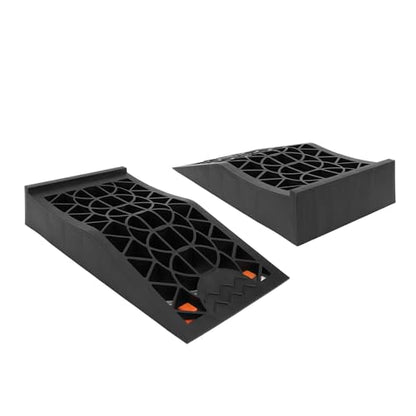 HUIOP Car Ramps Low Profile Car Service Ramp with Heavy Duty Tire Ramps for Vehicle Maintenance, Safe Lifting and Increased Stability