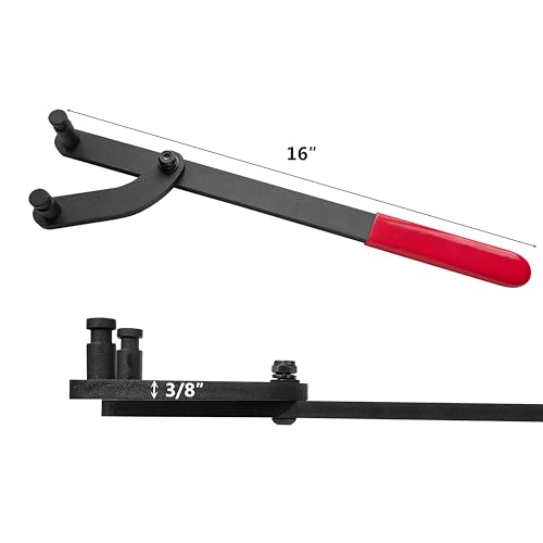 Universal Camshaft Pulley Holder Tool Camshaft Pulley Removal Tool Cam Pulleys Holder Cam Sprocket Holding Tool Compatible with Dodge Audi Chrysler Ford GM Honda Mazda Nissan Toyota Volvo