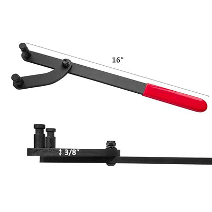 Universal Camshaft Pulley Holder Tool Camshaft Pulley Removal Tool Cam Pulleys Holder Cam Sprocket Holding Tool Compatible with Dodge Audi Chrysler Ford GM Honda Mazda Nissan Toyota Volvo