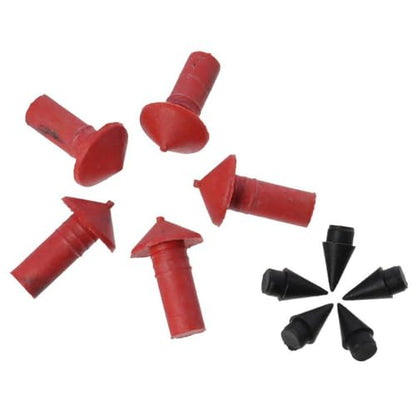 BYOBYO 180pcs Mushroom Shaped Tire Repair Insert Plugs Kits, Red Black Universal Rubber Replacement Sockets Tool for Motorcycle Tires