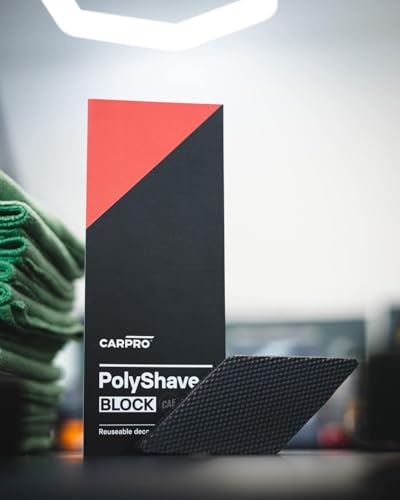 CARPRO PolyShave Decon Block - Car Detailing Clay Decontamination Faster Than Clay Bar, Cleaning & Release of Paint Contaminants and Glass - Increase Wax and Sealant Bond - (1 Block) - style: Block