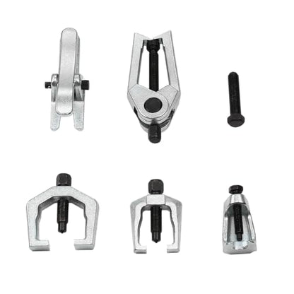 Ball Joint Separator 5-in-1 Heavy Duty Pitman Arm Puller Front Tie Rod End Tool Set Splitter Removal Kit for Front End Service with Case