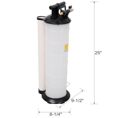 Pneumatic/Manual Oil Extractor Pump, Oil Changer Vacuum Fluid Evacuator Extractor for Automotive Fluids Vacuum Evacuation (7L) - size: 7L