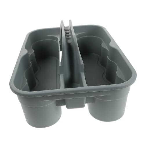 Handheld Plastic Basket with Handle Large Capacity Storage Organizer for Cleaning Tools Car Detailing and Bath Use Lightweight Plastic Design for Easy Portability