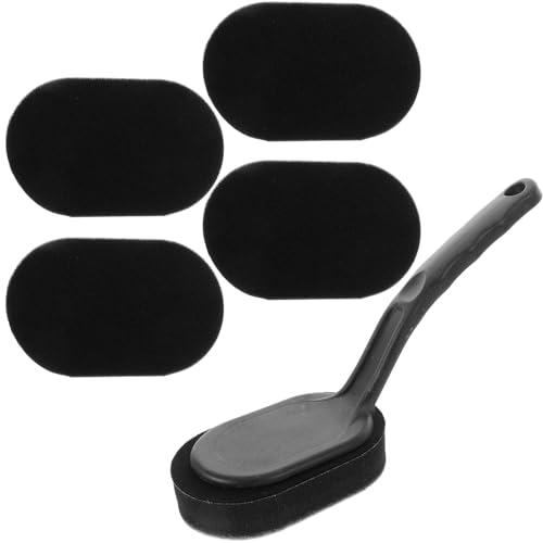 Car Waxing Brush Set with Replaceable Sponge Pads for Tire Polishing, 6pcs Tire Shine Application Kit for Car Detailing and Cleaning Tools