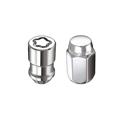 McGard 84532 Chrome Cone Seat Wheel Installation Kit (7/16" - 20 Thread Size) - for 5 Lug Wheels, 16 Lug Nuts / 4 Locks / 1 Key / 1 Storage Pouch