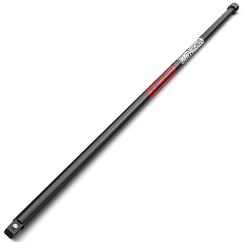 1/2" Drive Impact Extension Bar, 36 Inch Length Socket Extension, CR-V Steel, Narrow and Deep Areas in Automobile Maintenance, Mechanical Assembly or Industrial Operations - size: 1/2" 36-Inch