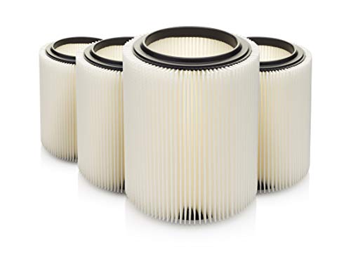 Replacement Filter for Craftsman and Ridgid Shop Vacs Part # 9-17816 & Part # VF4000, 4 Pack, Original Filter - size: 4-Pack, style: General Purpose