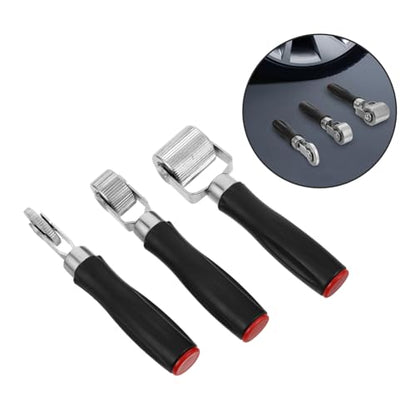 Holibanna 3pcs Tire Repair Tool Set with Plastic Handle Automotive Tire Patch Rollers for Car Truck Motorcycle