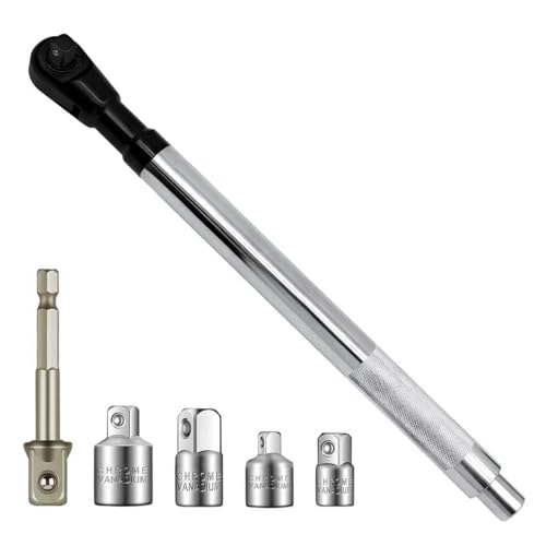 Offset Extension Wrench for Electric Drill, Impact Wrench Extender | Electric Ratchet, 1/2" Electric Drill Adapter, Socket Adapters, Impact Extension, Slim Design, Tight Spaces