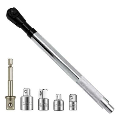Offset Extension Wrench for Electric Drill, Impact Wrench Extender | Electric Ratchet, 1/2" Electric Drill Adapter, Socket Adapters, Impact Extension, Slim Design, Tight Spaces