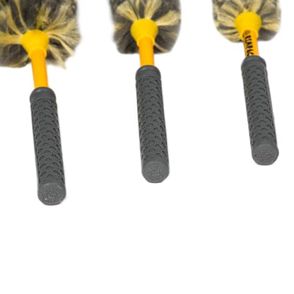 Chemical Guys, Rimpaca Ultimate Wheel Brush Set, Soft Bristle, 3-Piece Kit | Three soft-bristle brushes clean rims, barrels, grilles and tight spots, safe on all wheel finishes - style: 3 Piece Set