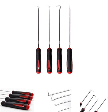 Long Set,Oil Seal Hook, Pull Out The Hook, Oil Seal Screwdriver Pull Out and Remove. Assembly and Removal of Small Parts,Automobile, Electronics Home Repair Tools