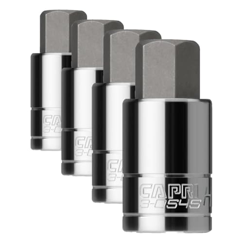 Capri Tools 3-0545 17 mm Hex Bit Socket, 1/2-Inch Drive, Metric (Pack of 4) - size: 17 mm, 1/2-Inch Drive (Pack of 4)