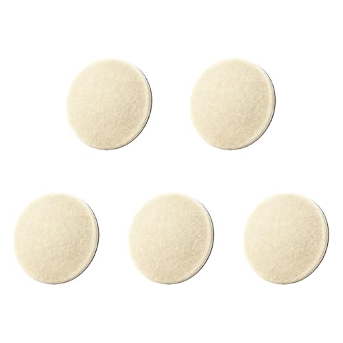 5PCS Car Glass Polishing Pads, 3-Inch Wool Felt Windshield Buffing Pad with Hook & Loop Back for Random Orbital Sander, Window Glass Scratch, Stubborn, Waterspots Removal Repair kit (3IN) - size: 3IN