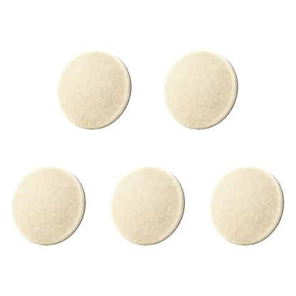 5PCS Car Glass Polishing Pads, 3-Inch Wool Felt Windshield Buffing Pad with Hook & Loop Back for Random Orbital Sander, Window Glass Scratch, Stubborn, Waterspots Removal Repair kit (3IN) - size: 3IN